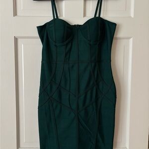 Haute Monde Dark Green Dress